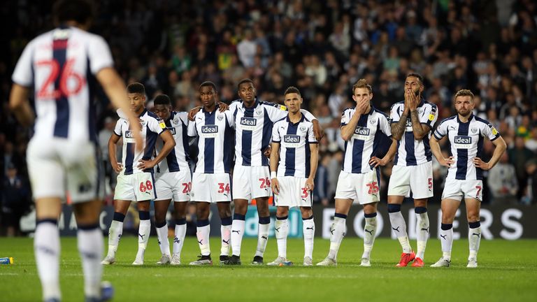 West Brom crashed out of the Championship play-offs in 2019 with Aston Villa in the semi-finals