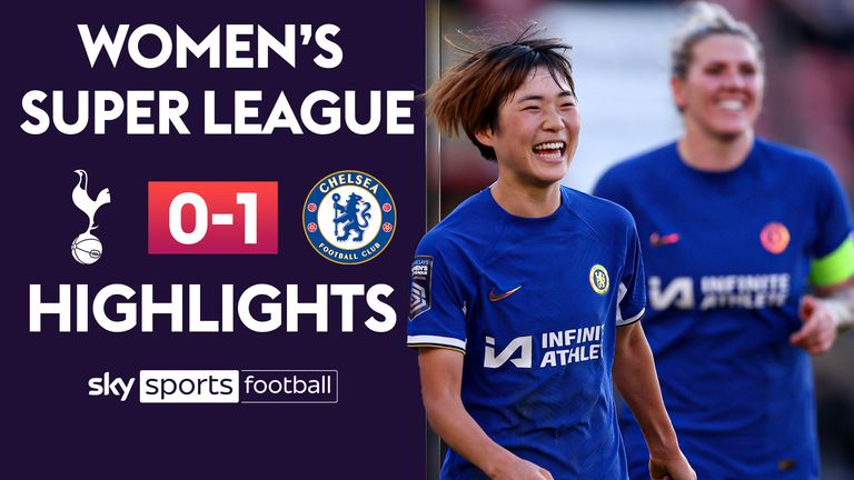 Highlights of the Women's Super League match between Tottenham and Chelsea.