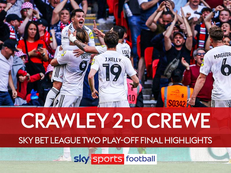 Crawley 2 - 0 Crewe - Match Report & Highlights