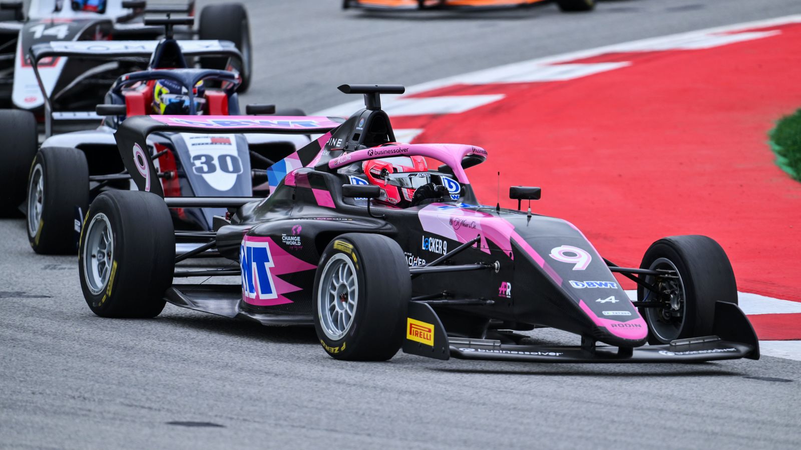 F1 Academy Abbi Pulling dominates Race One in Barcelona from Nerea Marti and Chloe Chambers