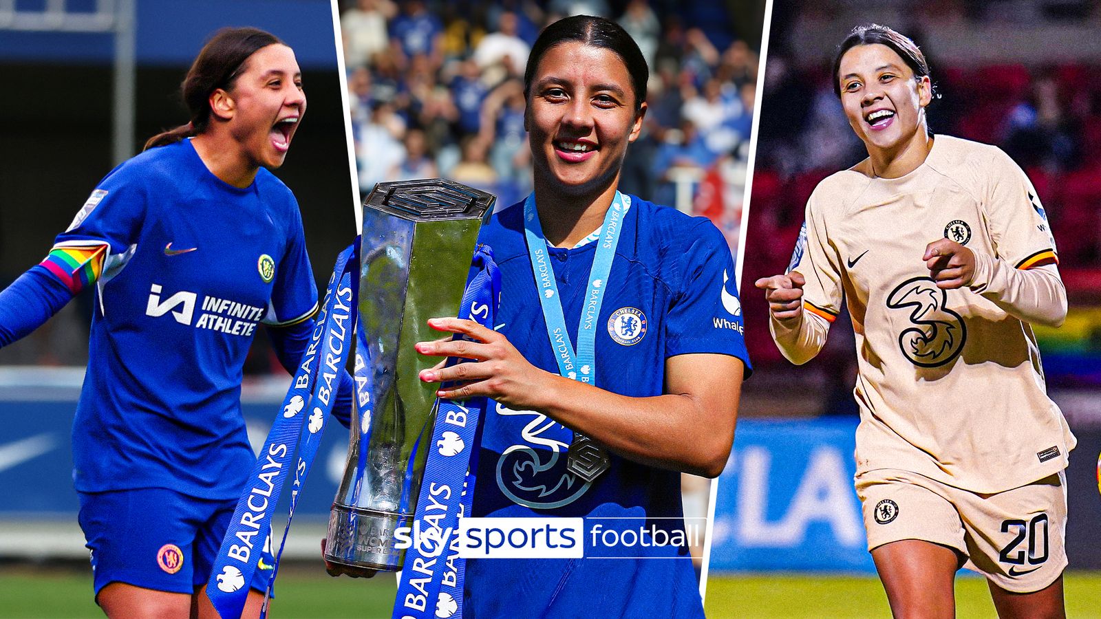 Sam Kerr: Australia striker signs new Chelsea contract until 2026