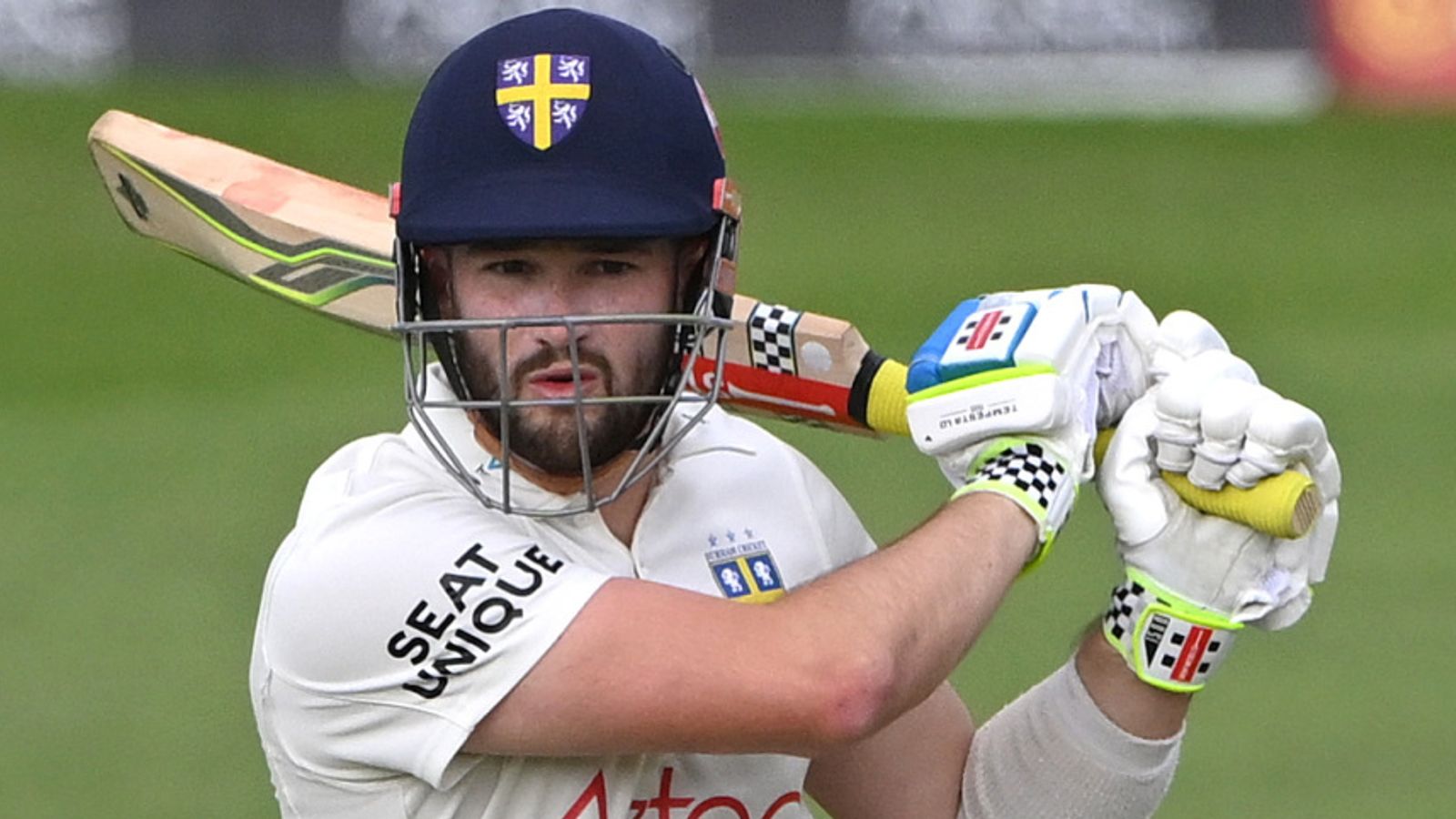 County Championship: Potential England wicketkeeper Ollie Robinson hits Durham century