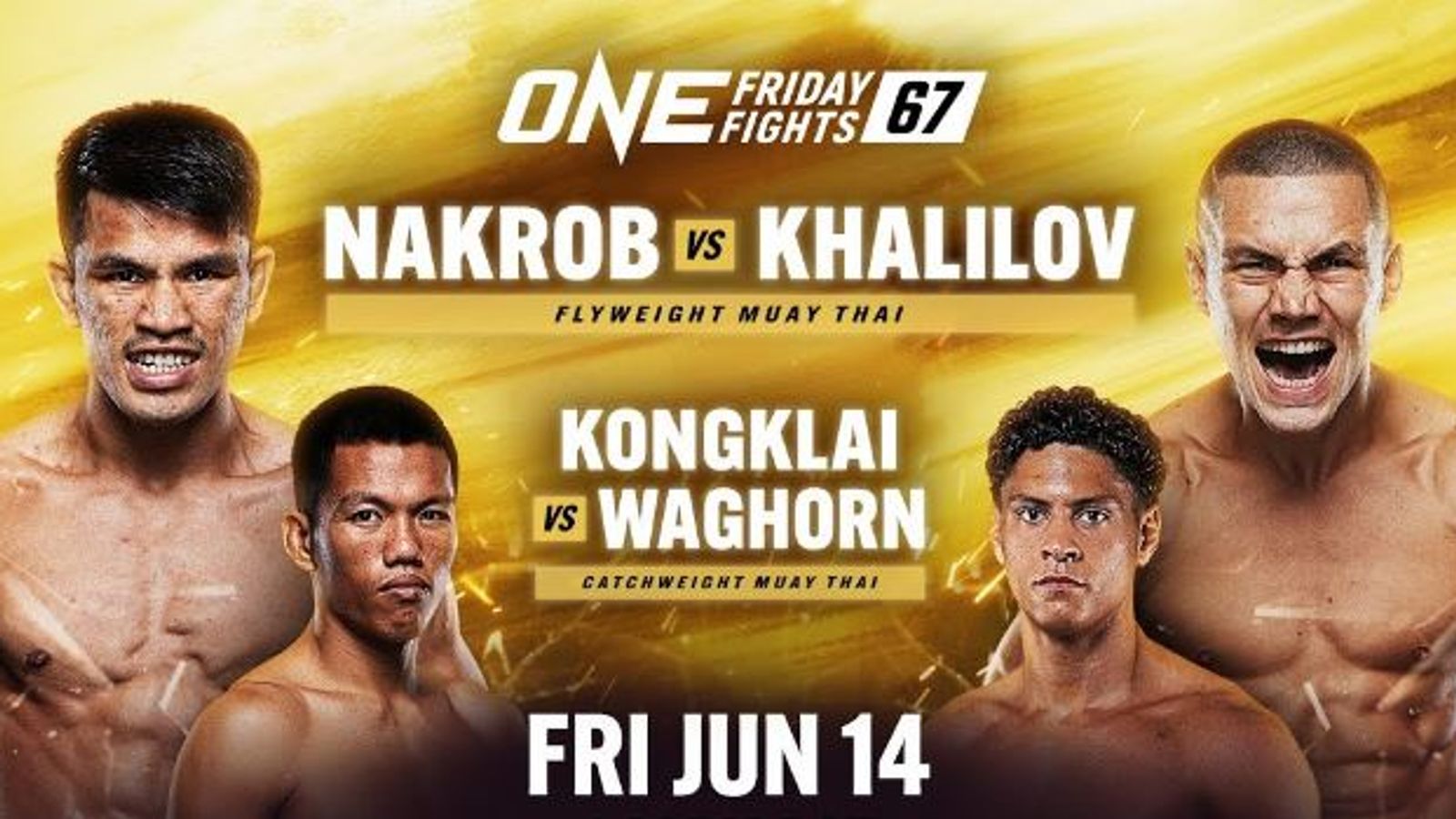 ONE Friday Fights 67: Nakrob Fairtex faces his toughest test yet against Tagir Khalilov in Bangkok | WWE News