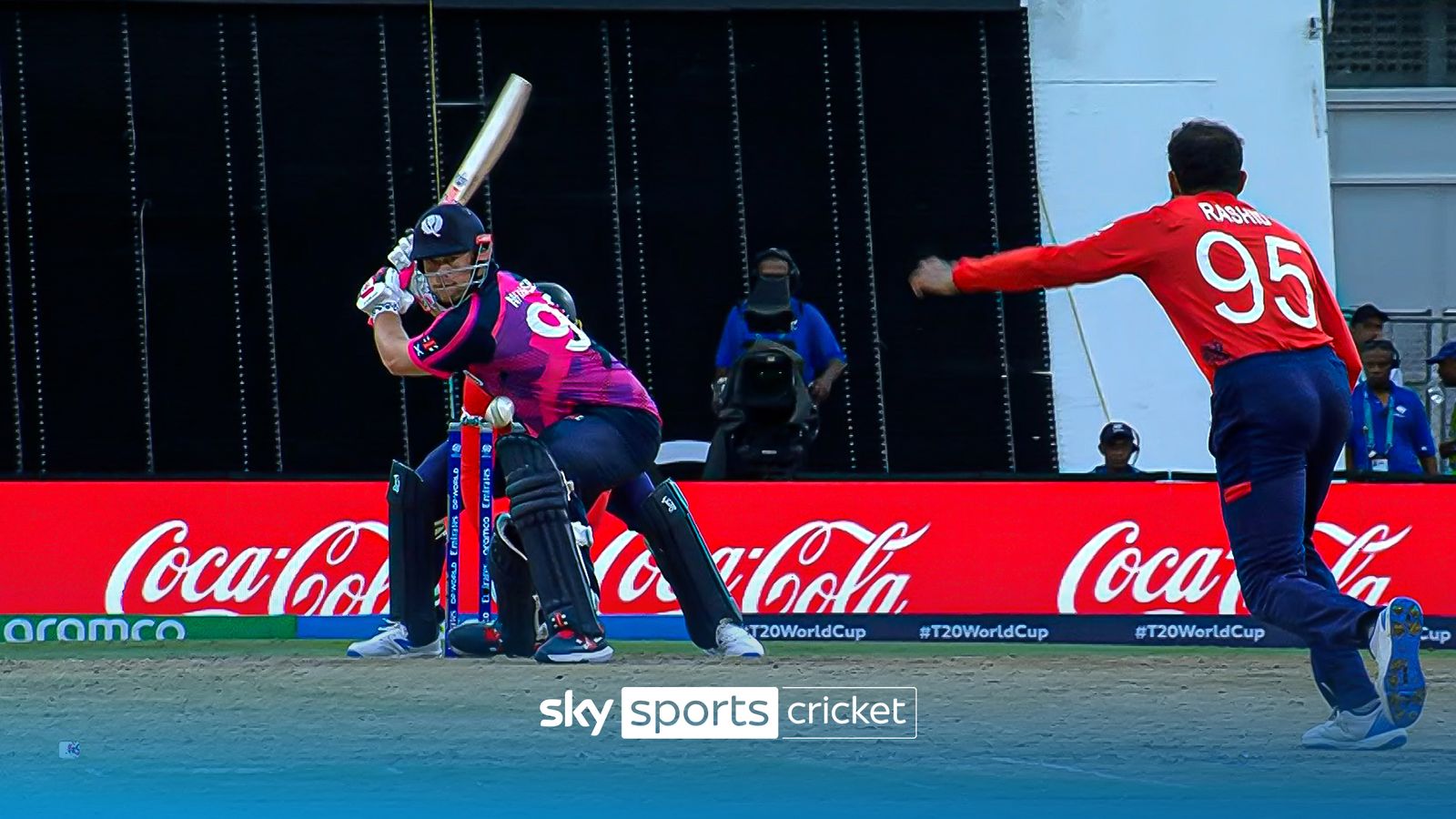 George Munsey hits incredible reverse-sweep six for Scotland | 'That is ...