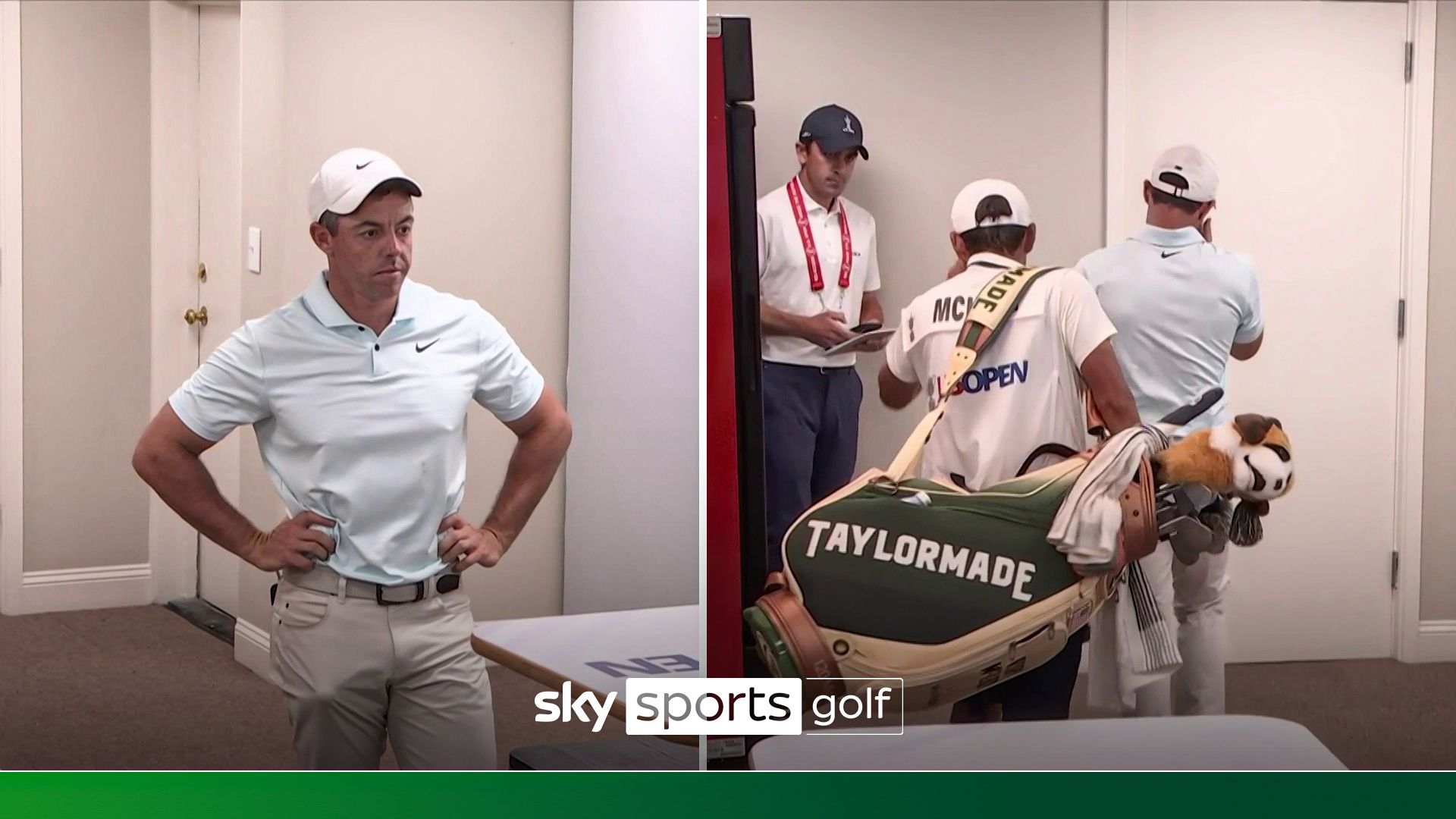 Heartbreaking moment dejected Rory watches DeChambeau win US Open