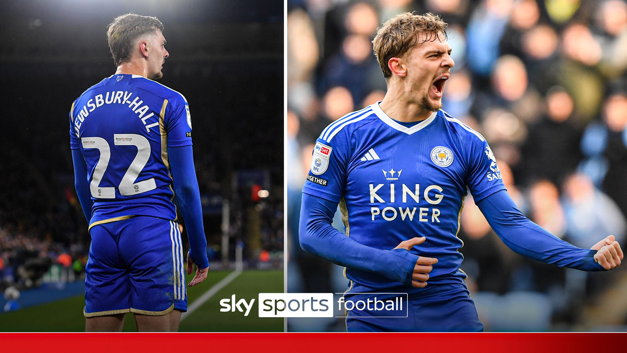 レスターシティ(23-24シーズン) DEWSBURY-HALL 22 Chelsea sign