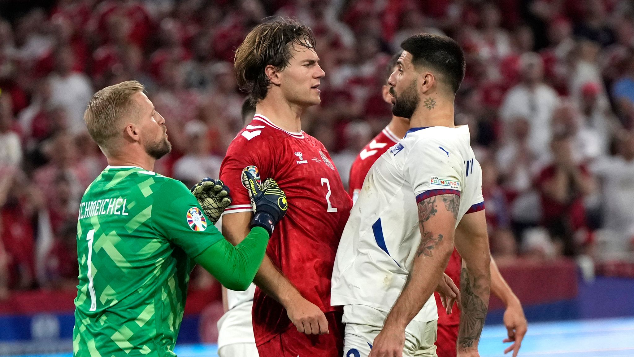 Euro 2024 - Denmark 0-0 Serbia: Christian Eriksen and team-mates secure  runners-up spot in Group C | Football News | Sky Sports