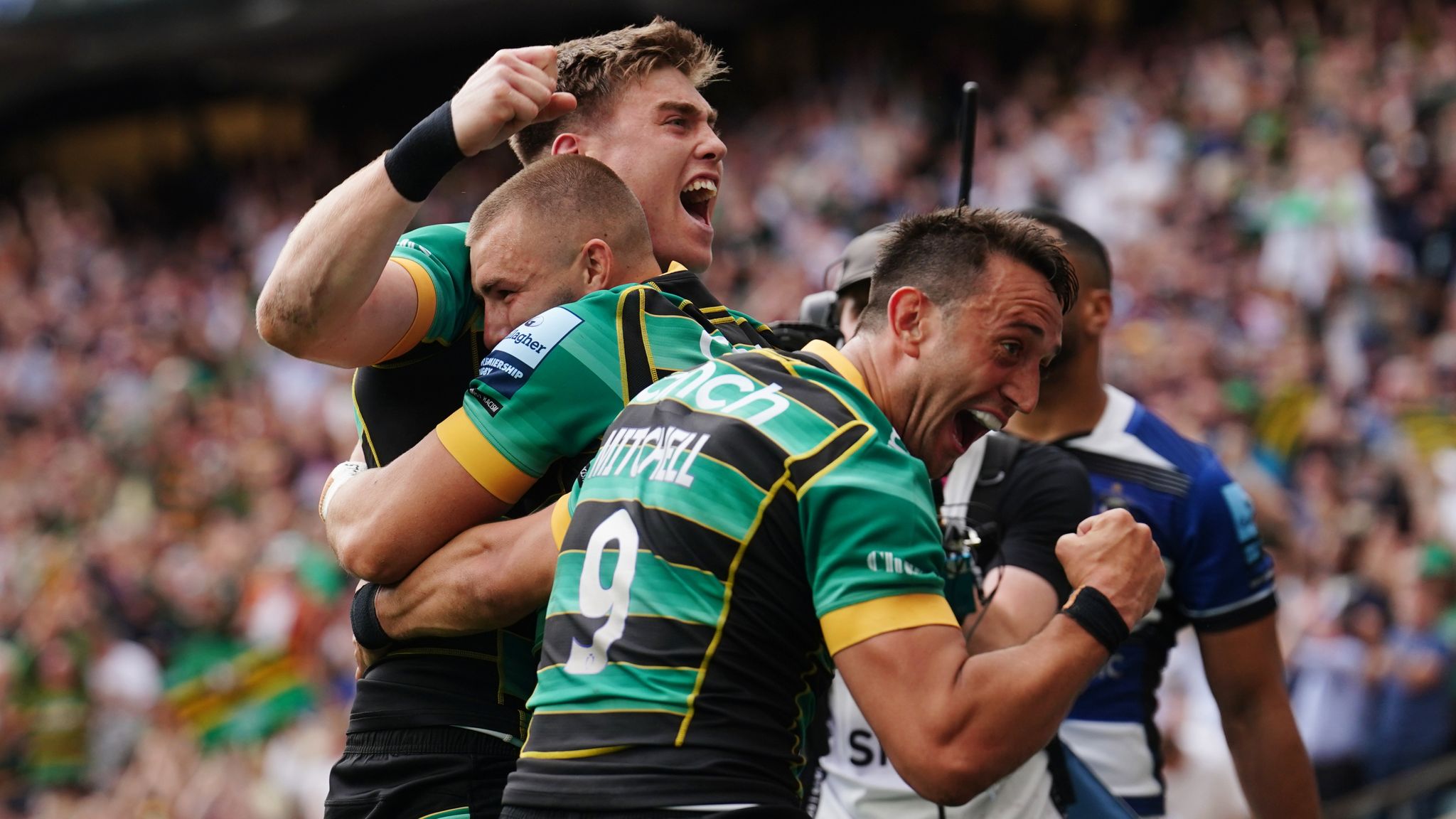 Northampton Saints 25-21 Bath: Saints clinch first Premiership title ...