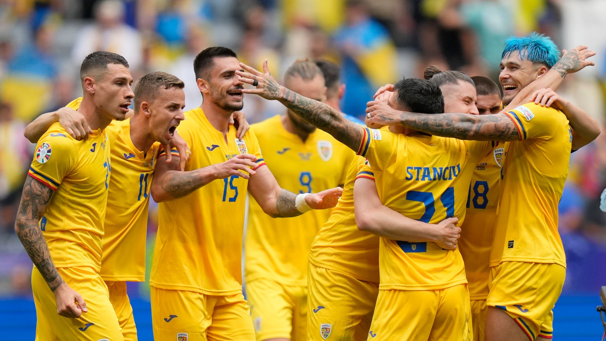 Euro 2024 - Romania 3-0 Ukraine: Nicolae Stanciu scores goal of the ...