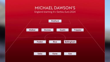 Dawson's England XI v Serbia 