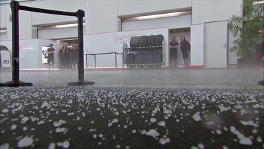 Hailstones hammer the Montreal circuit ahead of P1