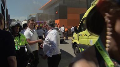 Fire in McLaren hospitality suite causes evacuation