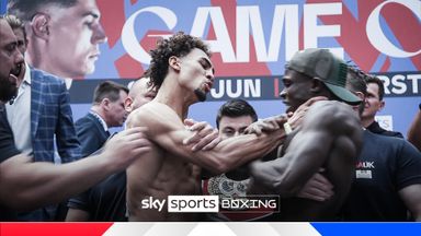 Tempers FLARE! Whittaker and Arenyeka scuffle at weigh-in