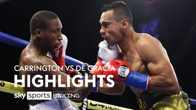 Highlights: Carrington stops De Gracia with explosive display 