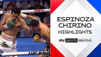 Espinoza retains world title in epic style | Floors Chirino THREE times