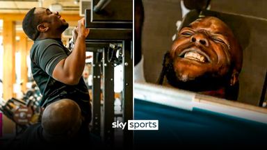 Footballer Adebayo Akinfenwa vs comedian Andrew Mensah in EPIC gym ...