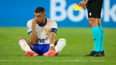 Kylian Mbappe's injury marred France's 1-0 win over Austria at Euro 2024