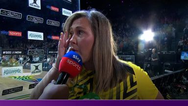 Emotional Greig wipes away tears after loss in Netball Super League final