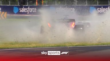 Ricciardo, Verstappen and Stroll splash around on the Canada grass!