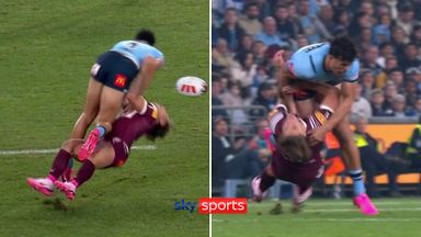 'Sixth sending off in Origin history!' | Suaalii dismissed for brutal tackle