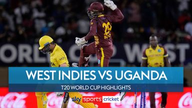 Highlights: Uganda equal lowest ever T20 World Cup score vs West Indies