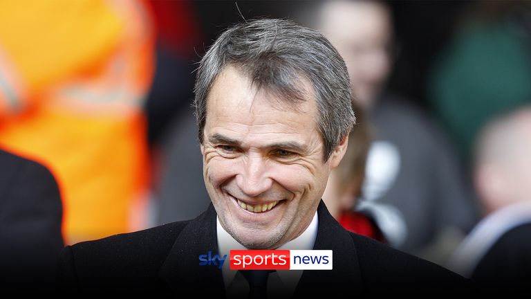Former Liverpool player and BBC pundit Alan Hansen in the stands