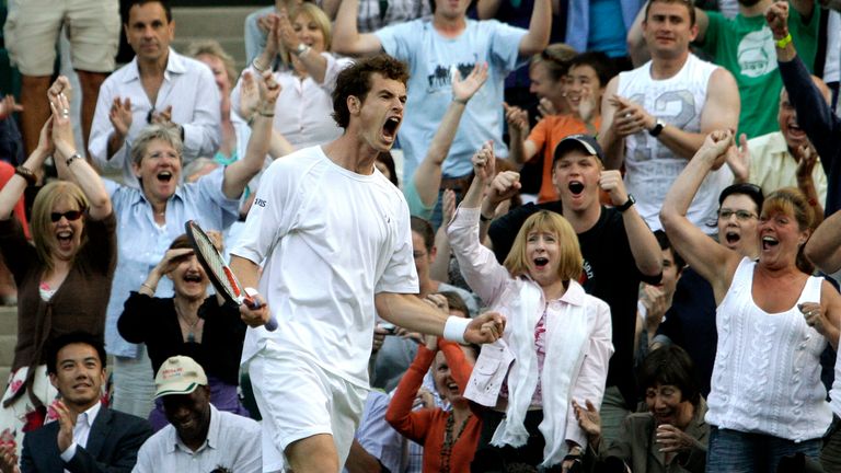 Murray was a Center Court classic in 2008, fighting back from two sets down to beat Richard Gasquet and earn a place in the quarterfinals.