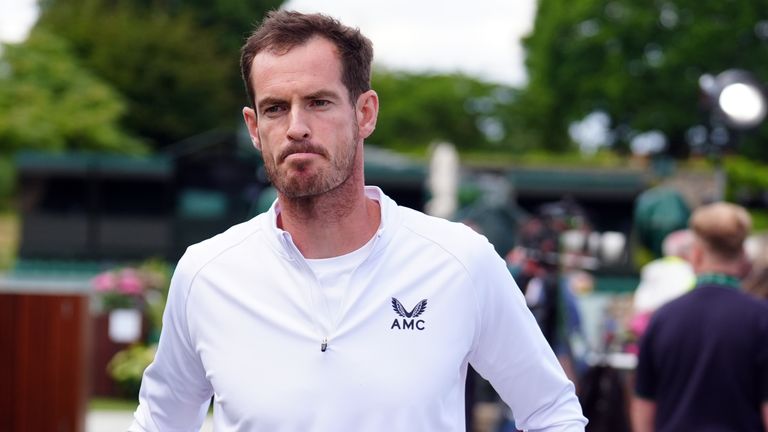 Andy Murray at the All England Lawn Tennis and Croquet Club in London ahead of the Wimbledon Championships. Picture date: Sunday June 30, 2024.