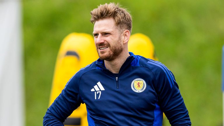 Stuart Armstrong is back training with Scotland but has not played a match since April