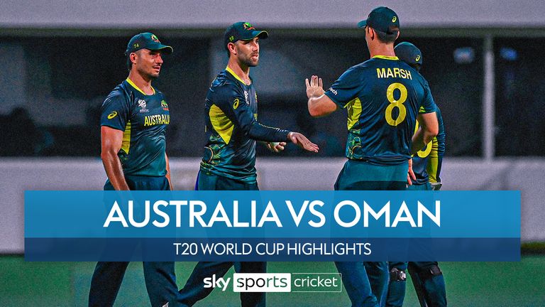 Australia v Oman T20 World Cup highlights