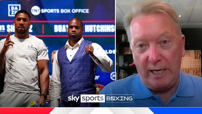 Promoter Frank Warren insists Daniel Dubois has a better recent record than Anthony Joshua ahead of their Wembley showdown. 