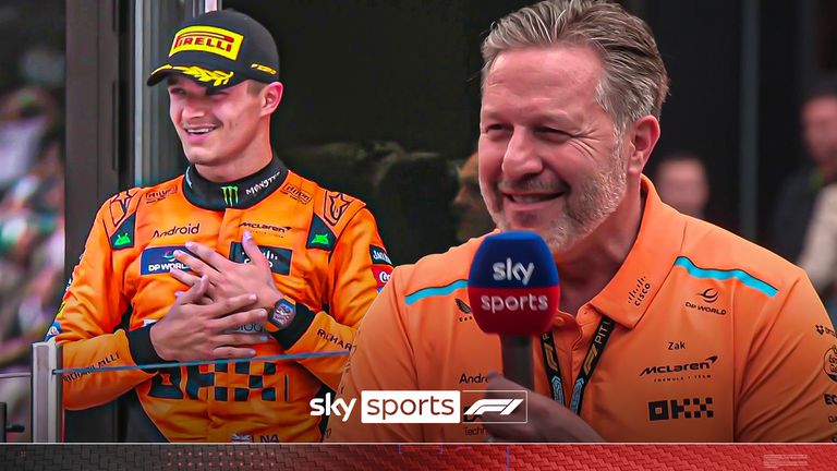 Zak Brown and Lando Norris