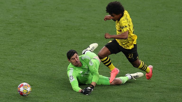 Karim Adeyemi went close to giving Dortmund the lead