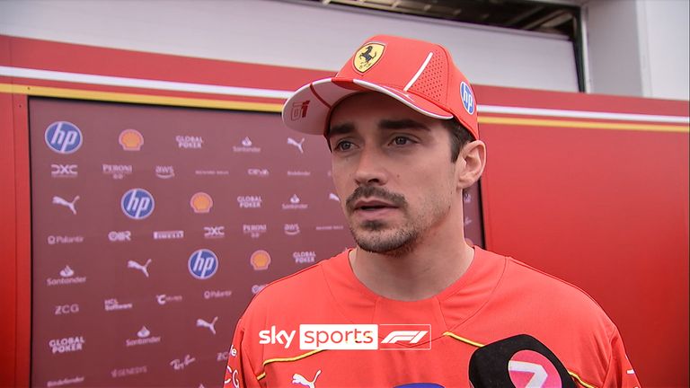 Charles Leclerc says he's not stopping at one win this season and is focusing on what's ahead.
