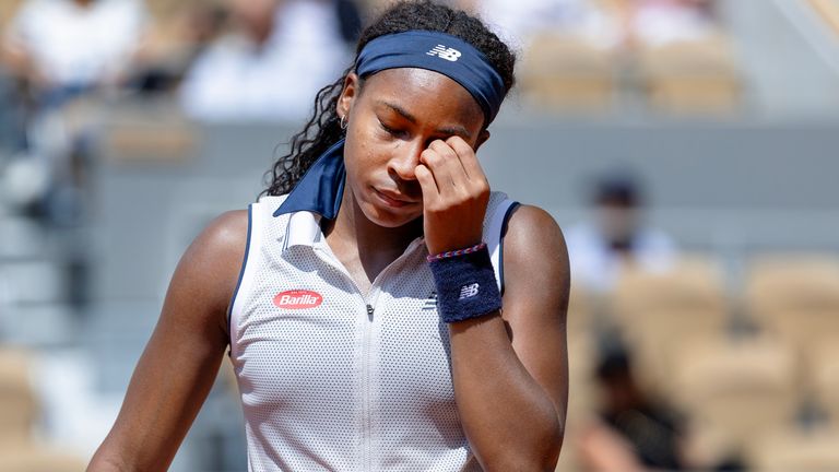Coco Gauff calls for video replays after controversial decision during  French Open loss | Tennis News | Sky Sports