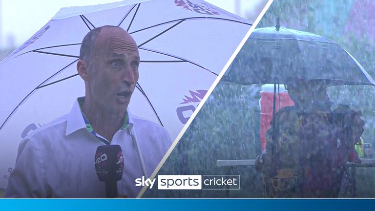 Sky Sports cricket team get soaked