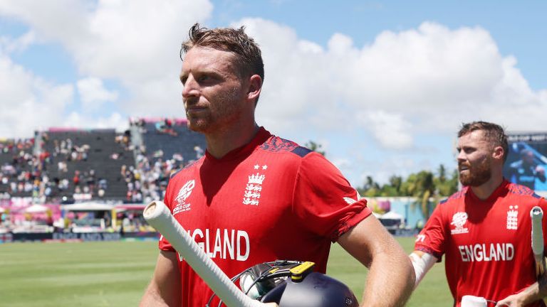 Jos Buttler struck an emphatic 83 not out to lead his side into the T20 World Cup semi-finals