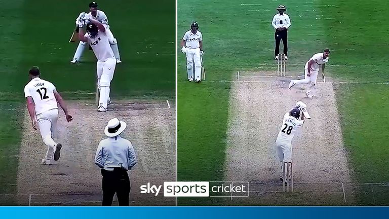 NO LOOK SIX RUNS FOR SURREY'S DAN LAWRENCE THUMB 