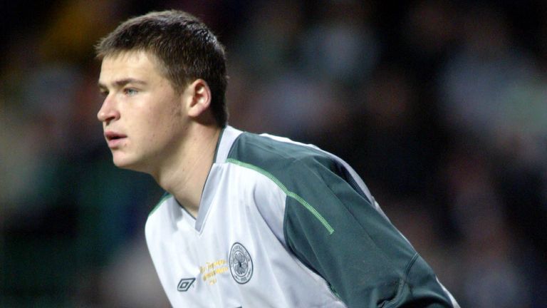 David Marshall makes his debut for Celtic in 2003, aged 17