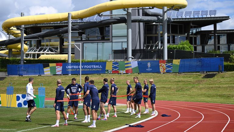 Denmark's training base is the Hermann-Saam-Stadium in Baden-Württemberg