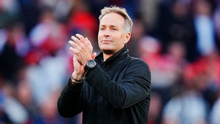 Kasper Hjulmand is the second Denmark head coach to lead the team in three consecutive major tournaments, after Sepp Piontek (EURO 1984, 1986 World Cup, EURO 1988). Morten Olsen was in charge at four major tournaments, but never three in a row