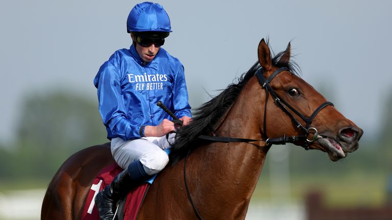 Diamond Rain was ridden by jockey William Buick after winning the Haras De Bouquetot Fillies Trial Stakes at Newbury 