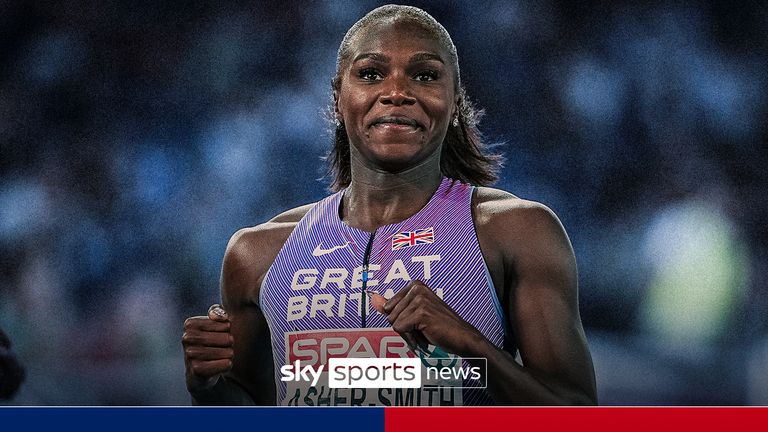 European 100m Champion Dina Asher-Smith says her focus remains fully on this summer's Paris Olympics 