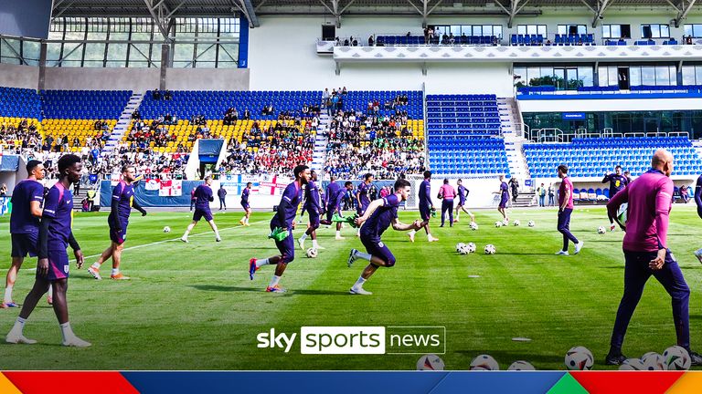 England&#39;s players train in Germany ahead of this summer&#39;s Euros