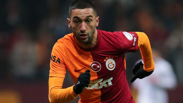 Hakim Ziyech spiller for Galatasaray