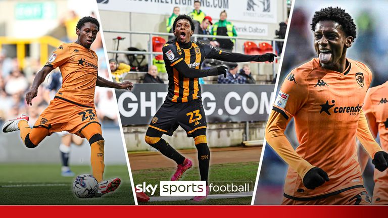Jaden Philogene's best goals and assists for Hull from the 2023/24 Championship season