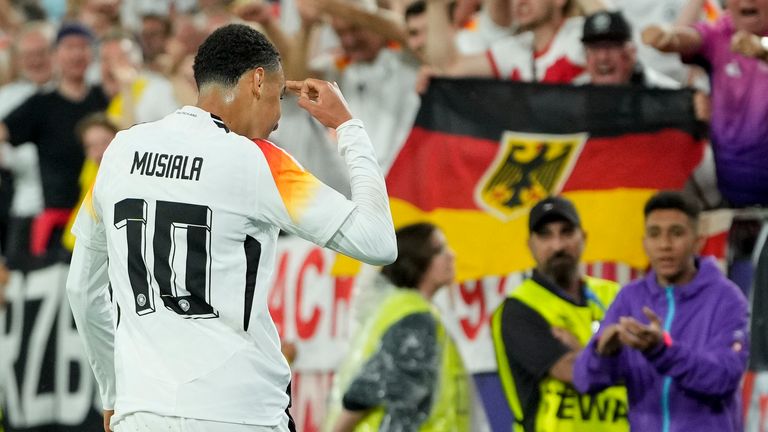 Musiala is the first German player to score more than 3 goals in a single EURO since Mario Gomez in 2012 (3).