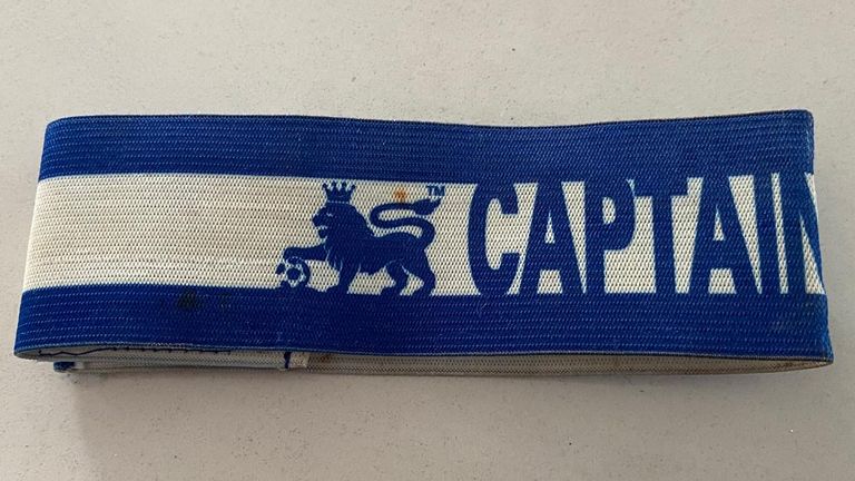 Kevin Campbell's armband he gave Alan Myers