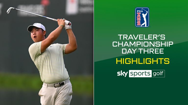 Highlights from the third round of the Travelers Championship.
