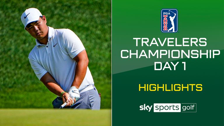 Highlights from the opening round of the Travelers Championship.